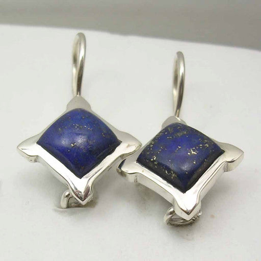 Cercei Argint 925 cu Lapis Lazuli, 2.5 cm lungime