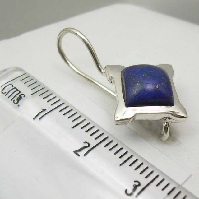 Cercei Argint 925 cu Lapis Lazuli, 2.5 cm lungime