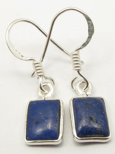 Cercei Argint 925 cu Lapis Lazuli, 2,7 cm lungime