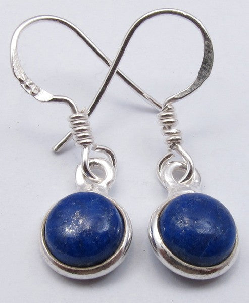Cercei Argint 925 cu Lapis Lazuli, 2,7 cm lungime