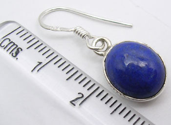 Cercei Argint 925 cu Lapis Lazuli, 2.8 cm lungime