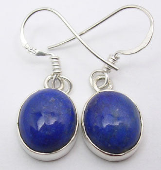 Cercei Argint 925 cu Lapis Lazuli, 2.8 cm lungime