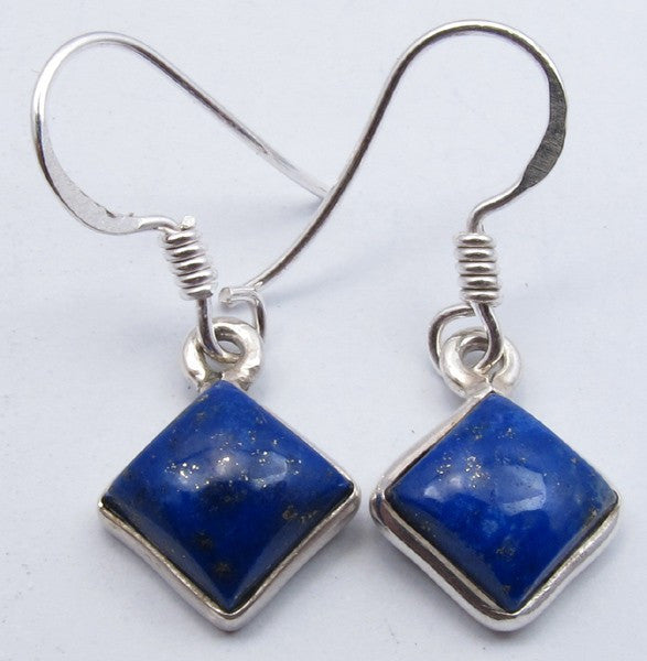 Cercei Argint 925 cu Lapis Lazuli, 2,9 cm lungime