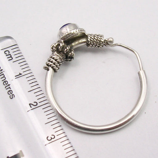 Cercei Argint 925 cu Lapis Lazuli, 3.1 cm lungime