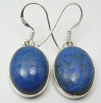 Cercei Argint 925 cu Lapis Lazuli, 3.3 cm lungime