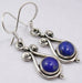 Cercei Argint 925 cu Lapis Lazuli, 3.5 cm lungime