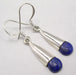 Cercei Argint 925 cu Lapis Lazuli, 3,8 cm lungime