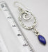 Cercei Argint 925 cu Lapis Lazuli, 5.3 cm lungime