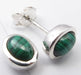 Cercei Argint 925 cu Malachit 0.9 cm lungime