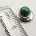 Cercei Argint 925 cu Malachit, 0.9 cm lungime