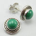 Cercei Argint 925 cu Malachit 1 cm lungime