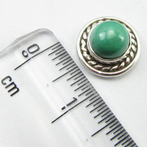 Cercei Argint 925 cu Malachit 1 cm lungime