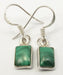 Cercei Argint 925 cu Malachit, 2.7 cm lungime