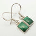 Cercei Argint 925 cu Malachit, 2.7 cm lungime