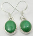 Cercei Argint 925 cu Malachit, 2.8 cm lungime