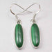 Cercei Argint 925 cu Malachit, 3,7 cm lungime