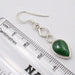 Cercei Argint 925 cu Malachit, 4.1 cm lungime