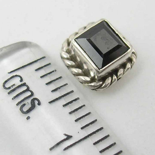 Cercei Argint 925 cu Onix Negru, 0.7 cm lungime