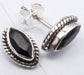 Cercei Argint 925 cu Onix Negru, 1,1 cm lungime