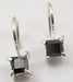 Cercei Argint 925 cu Onix Negru, 1.6 cm lungime