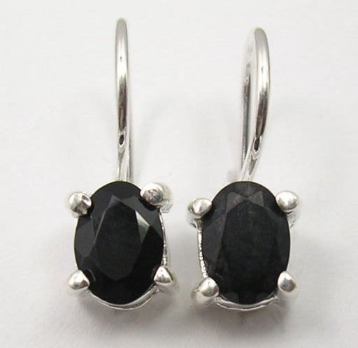 Cercei Argint 925 cu Onix Negru,1,7 cm lungime