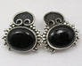 Cercei Argint 925 cu Onix Negru,1.8 cm lungime