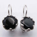 Cercei Argint 925 cu Onix Negru 1.9 cm lungime