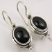 Cercei Argint 925 cu Onix Negru, 2.5 cm lungime