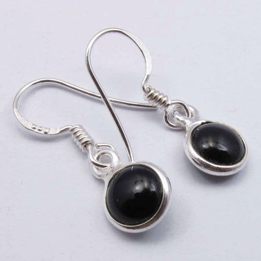 Cercei Argint 925 cu Onix Negru, 2,7 cm lungime