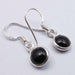 Cercei Argint 925 cu Onix Negru, 2,7 cm lungime