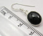 Cercei Argint 925 cu Onix Negru, 2.8 cm lungime