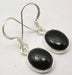 Cercei Argint 925 cu Onix Negru, 2.8 cm lungime