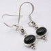 Cercei Argint 925 cu Onix Negru, 2.9 cm lungime