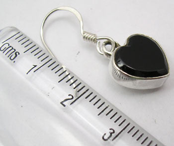 Cercei Argint 925 cu Onix Negru, 2.9 cm lungime