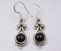 Cercei Argint 925 cu Onix Negru,3.5 cm lungime