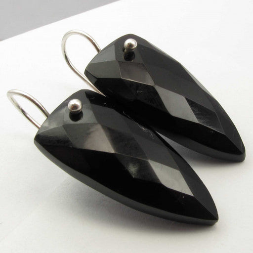 Cercei Argint 925 cu Onix Negru, 3.7 cm lungime