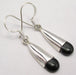 Cercei Argint 925 cu Onix Negru, 3,8 cm lungime