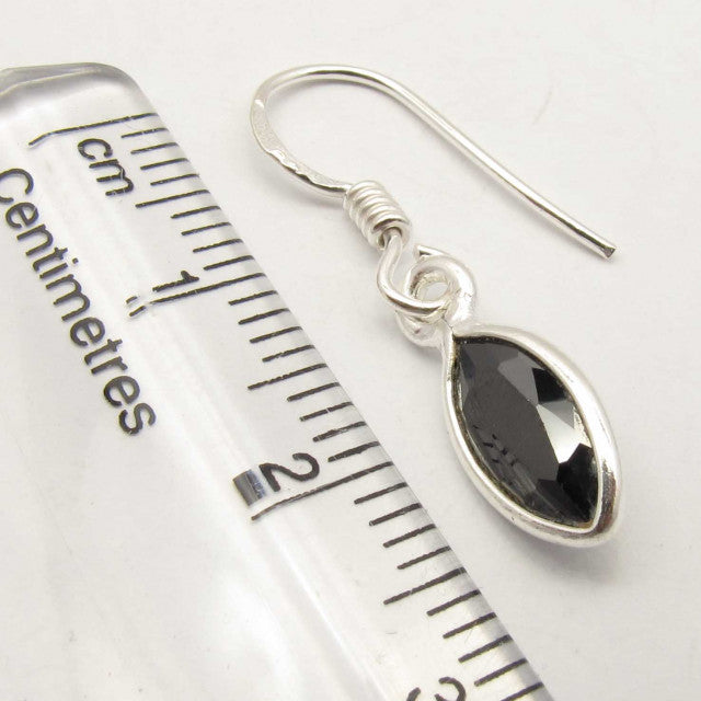 Cercei Argint 925 cu Onix Negru, 3 cm lungime