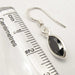 Cercei Argint 925 cu Onix Negru, 3 cm lungime
