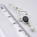 Cercei Argint 925 cu Onix Negru, 4.7 cm lungime