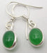 Cercei Argint 925 cu Onix Verde, 2,6 cm lungime