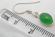 Cercei Argint 925 cu Onix Verde, 2,6 cm lungime