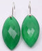 Cercei Argint 925 cu Onix Verde, 3.2 cm lungime