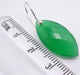 Cercei Argint 925 cu Onix Verde, 3.2 cm lungime