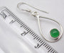 Cercei Argint 925 cu Onix Verde , 3.5 cm lungime