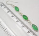Cercei Argint 925 cu Onix Verde, 6.6 cm lungime