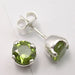 Cercei Argint 925 cu Peridot,0,7 cm lungime
