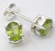 Cercei Argint 925 cu Peridot, 0.7 cm lungime