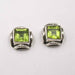 Cercei Argint 925 cu Peridot 0.7 cm lungime