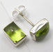 Cercei Argint 925 cu Peridot, 0,8 cm lungime